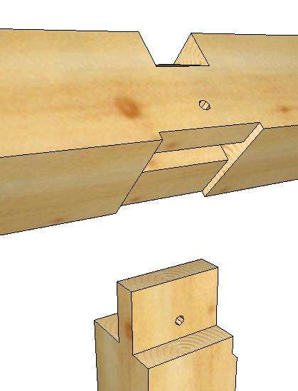 Center bent posts top tenon-1
