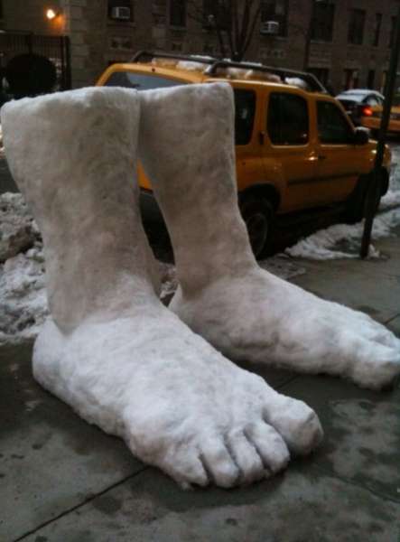 Two feet of snow
