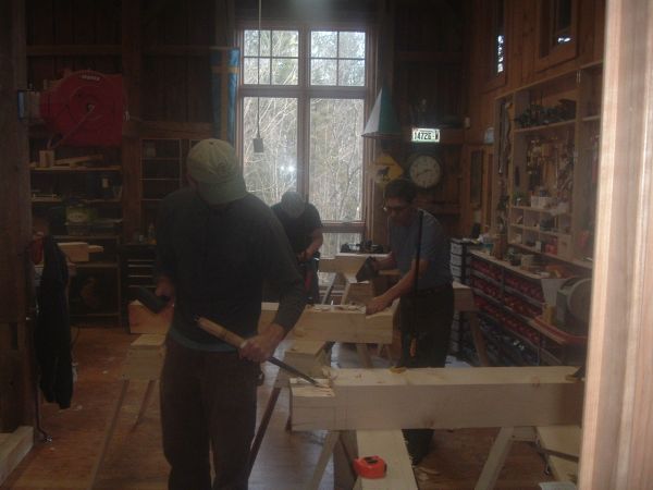 DSCF4827-students working on their timbers
