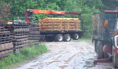 Lumber leaving the yard....
